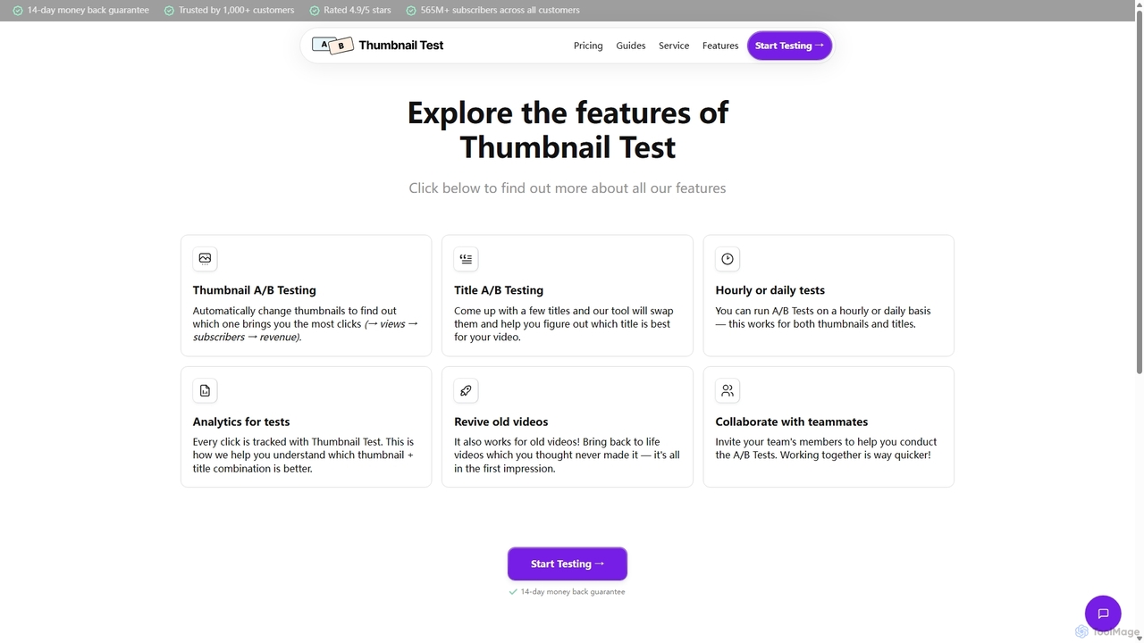 Explore the features of Thumbnail Test - Thumbnail Test for Thumbnail Test