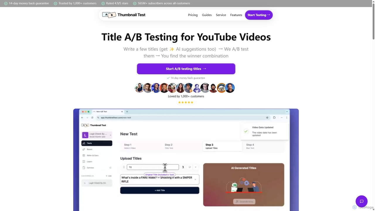 Title A/B Testing - Thumbnail Test for Thumbnail Test