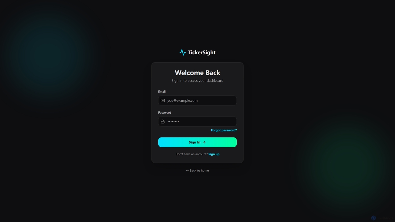 TickerSight - Real-Time Trading Intelligence for TickerSight