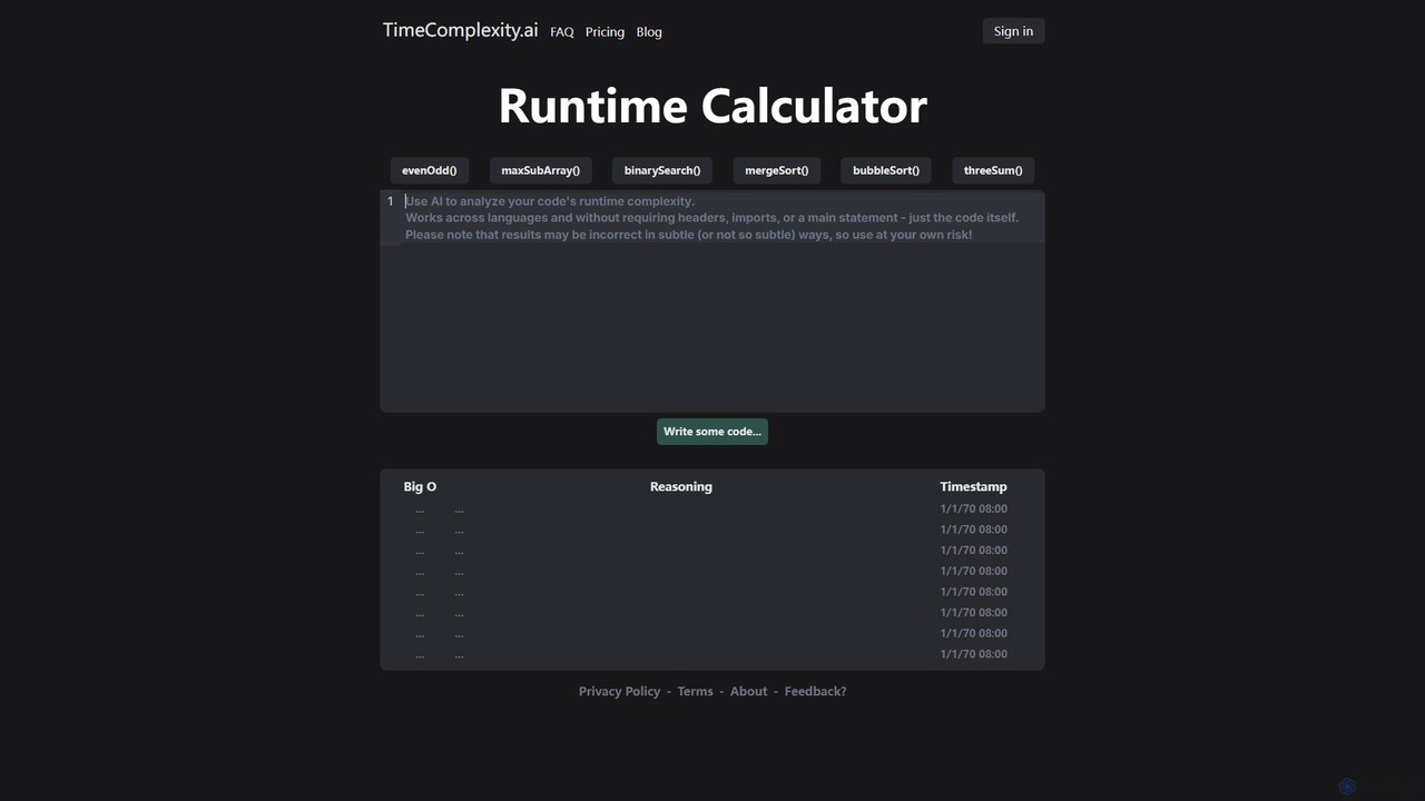 TimeComplexity.ai