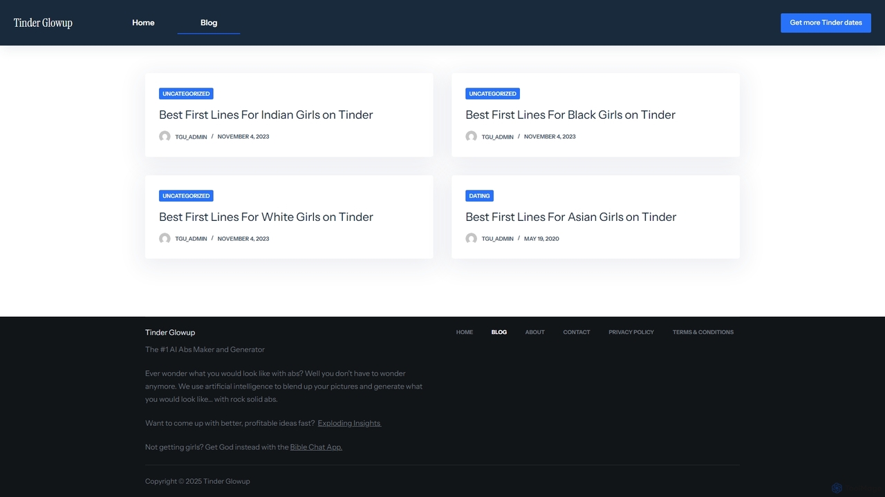 Blog – Tinder Glowup for Tinder Glowup