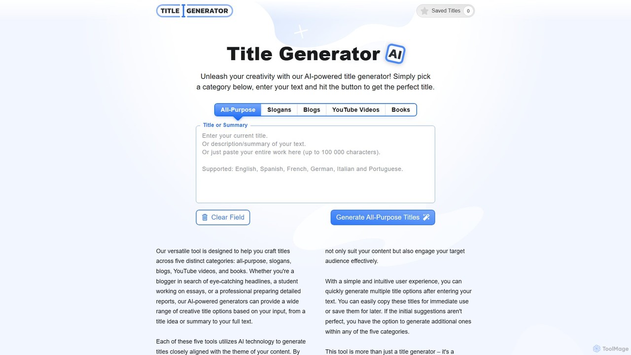 Title Generator