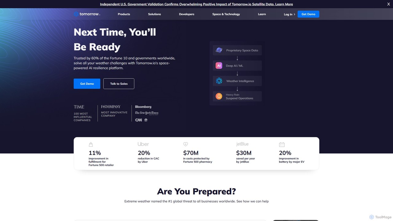 preview for Tomorrow.io