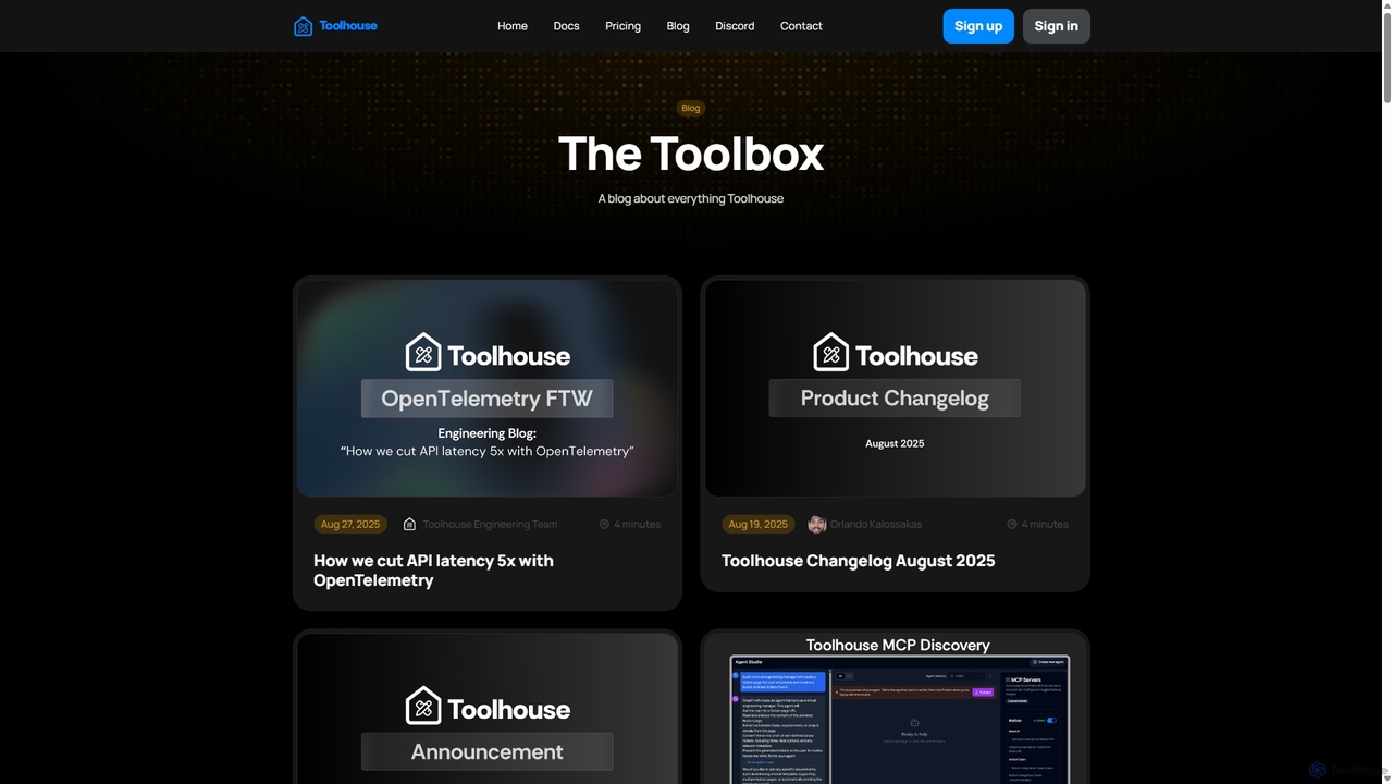 Toolhouse - Blog for Toolhouse