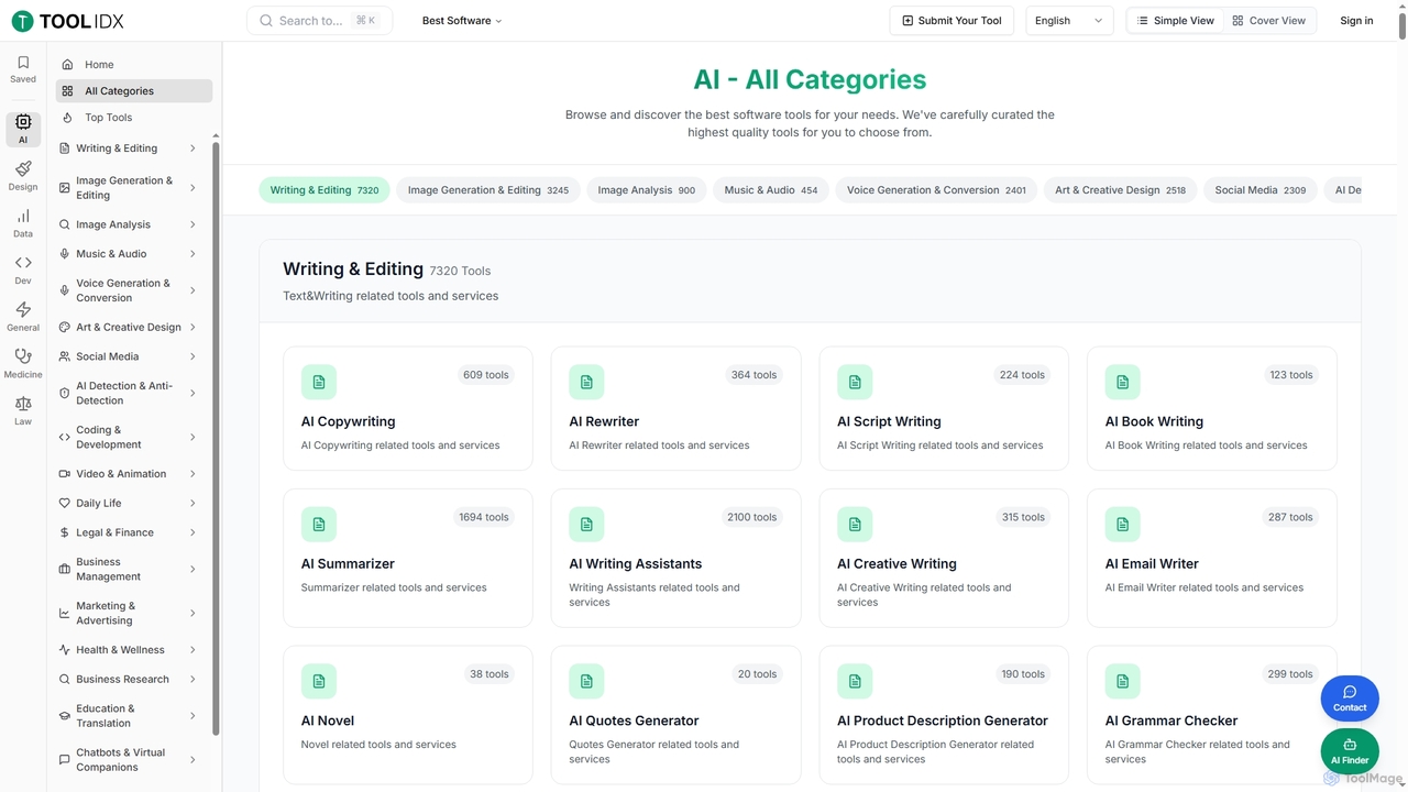 AI - Categories | Toolidx for Toolidx