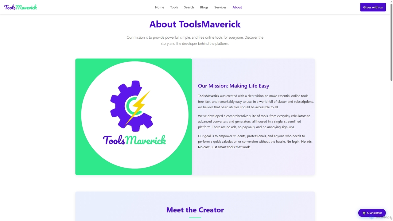 About Us - ToolsMaverick for ToolsMaverick