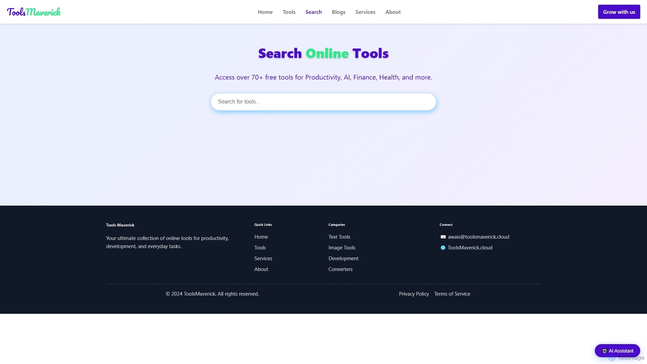 Search - ToolsMaverick for ToolsMaverick