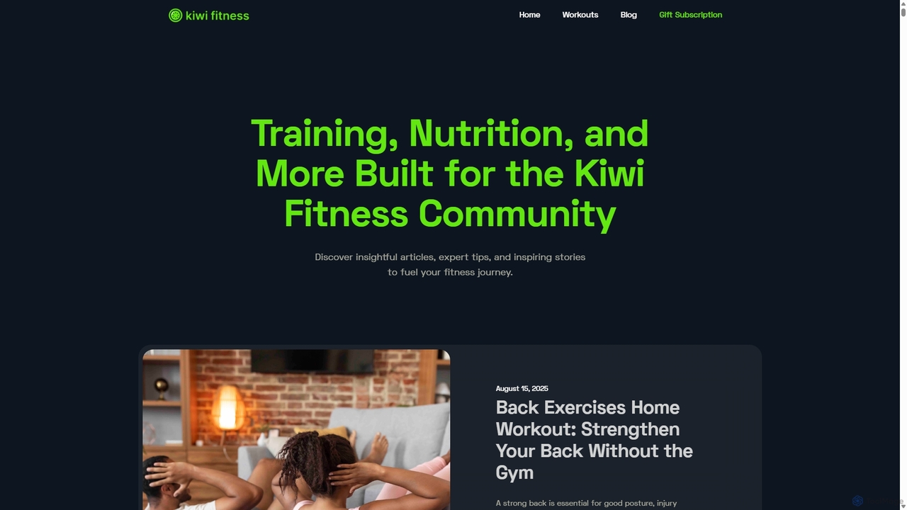Blog - Spectrum - Webflow HTML website template for Trainwithkiwi
