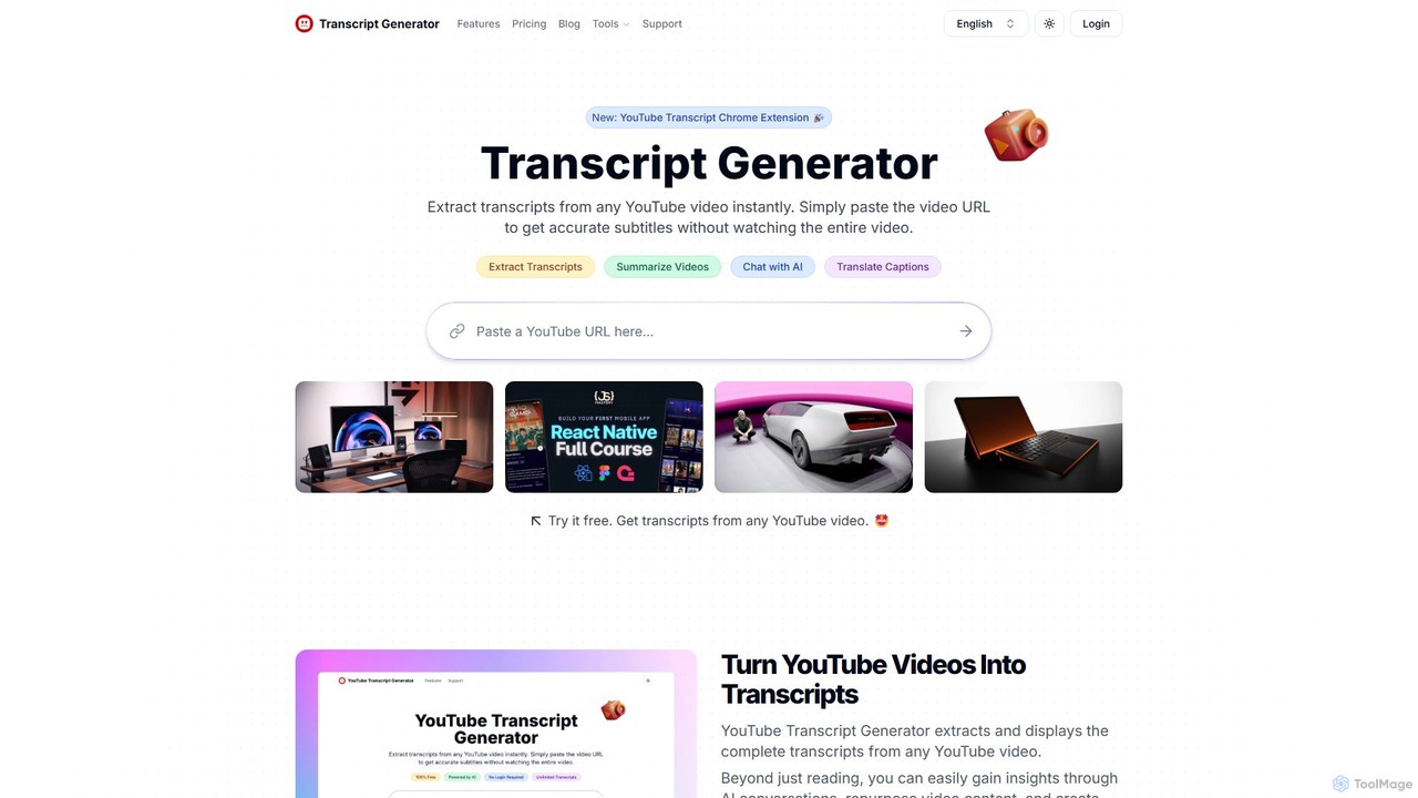 Transcript Generator
