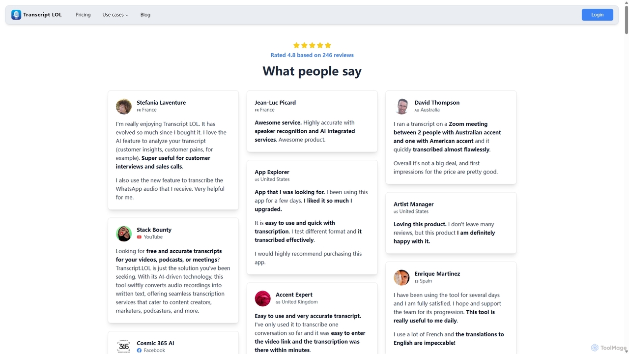 Transcript LOL - New Pricing for Transcript LOL