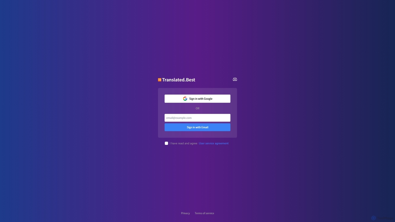 Account Login | Translated.Best for Translated.best