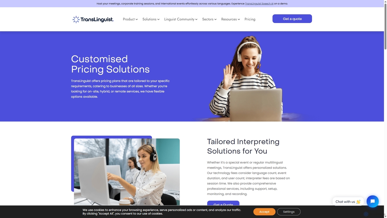 Customised Pricings | Flexible Plans by TransLinguist for TransLinguist
