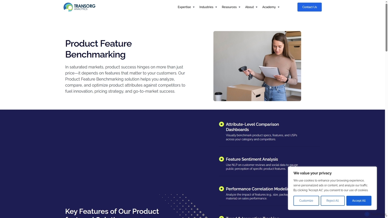 Product Feature Benchmarking: Analyze & Optimize Your Product's Competitive Edge for TransOrg