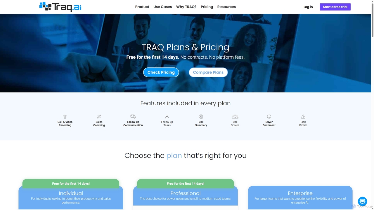 TRAQ Pricing for Traq