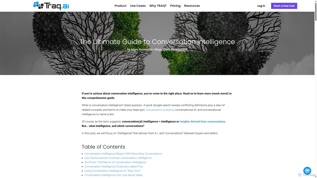 The Ultimate Guide To Conversation Intelligence for Traq