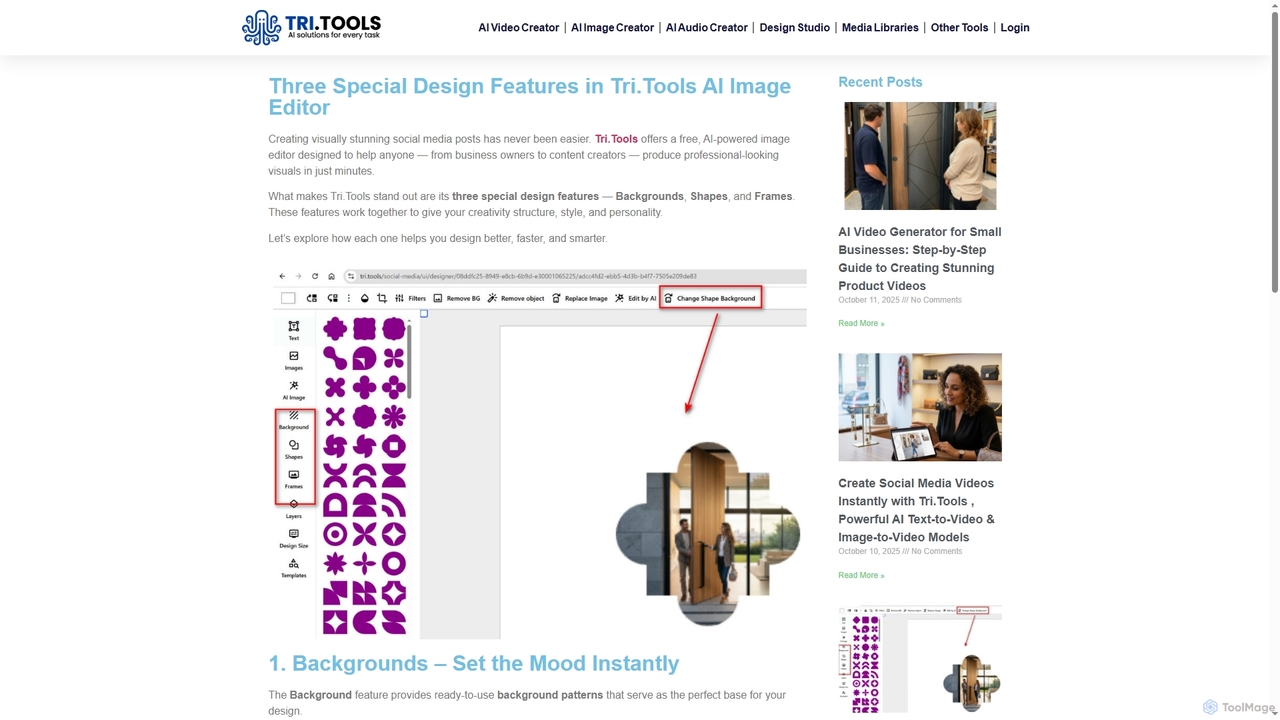 Three Special Design Features in Tri.Tools AI Image Editor for Tri
