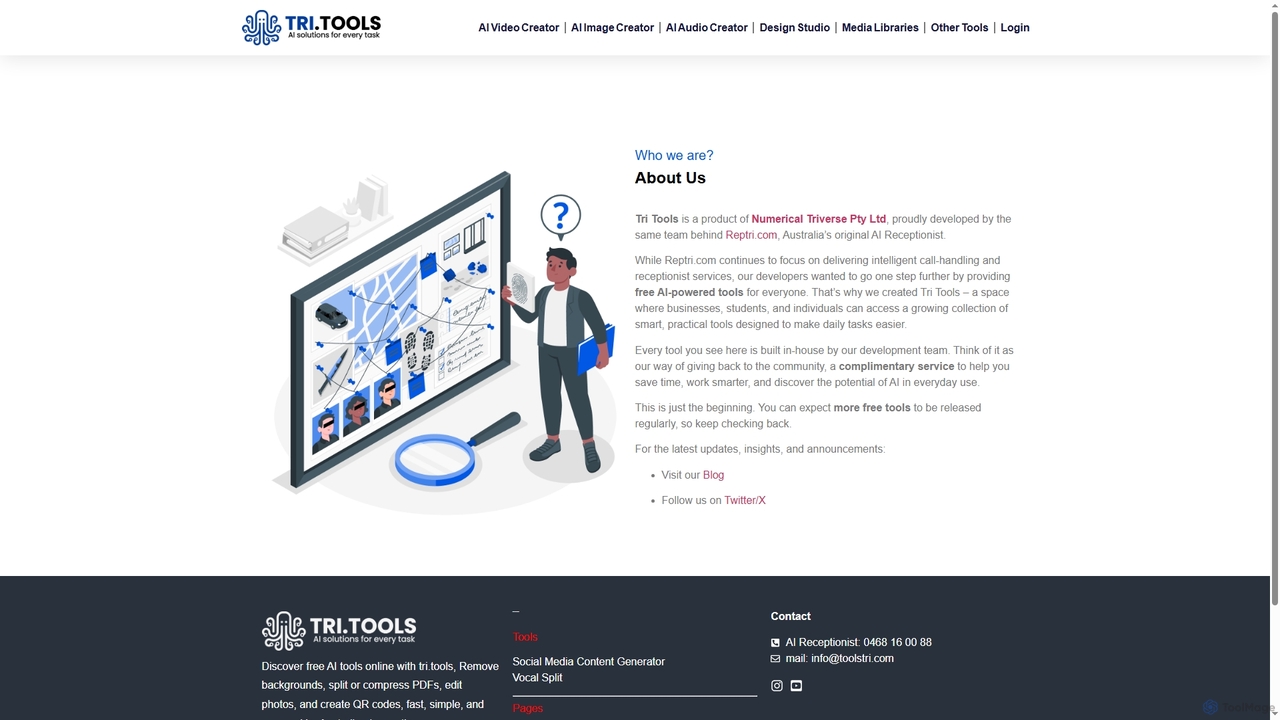 About us - Tri.Tools | Free AI Tools Online for Tri