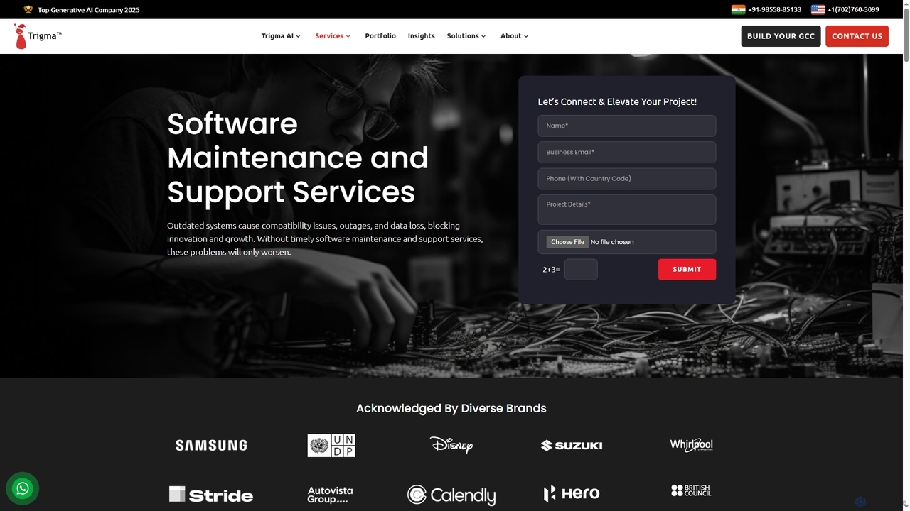 Software Maintenance Services & Support | Trigma for Trigma