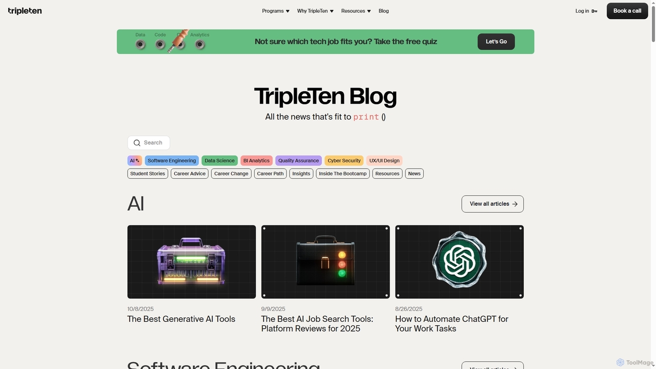 TripleTen Blog for TripleTen
