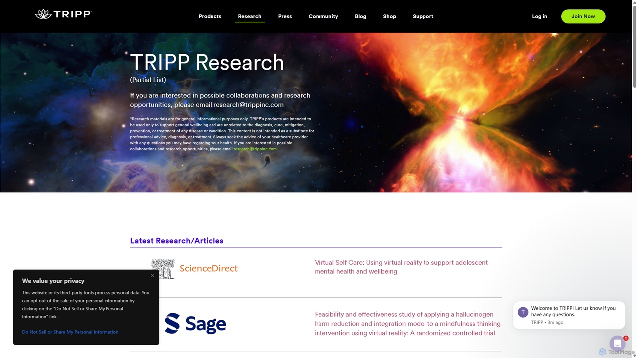 Research - TRIPP for TRIPP