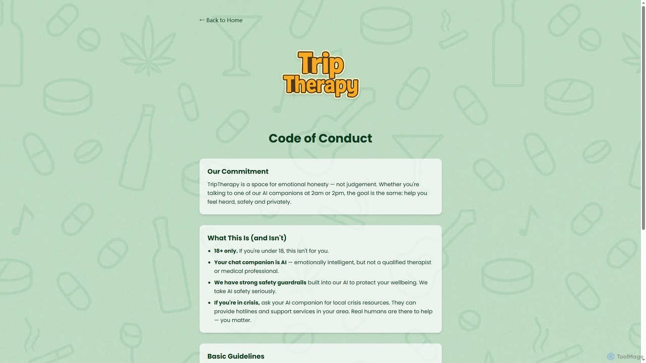 Code of Conduct | TripTherapy for Triptherapy