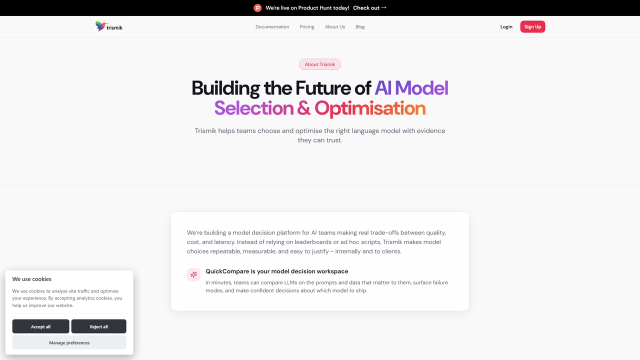 Trismik - Make the Right AI Model Decision from Day One for Trismik