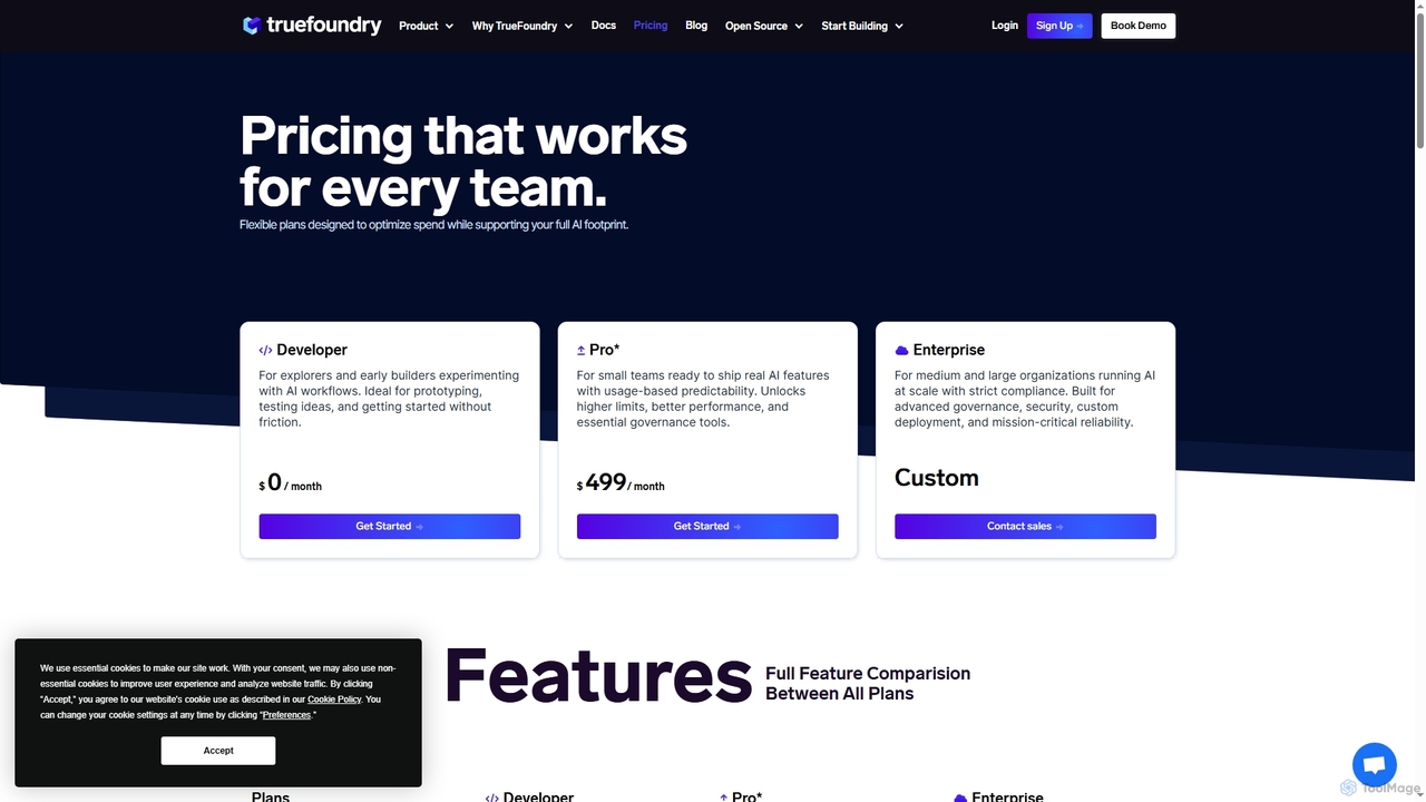 TrueFoundry | Pricing for Truefoundry