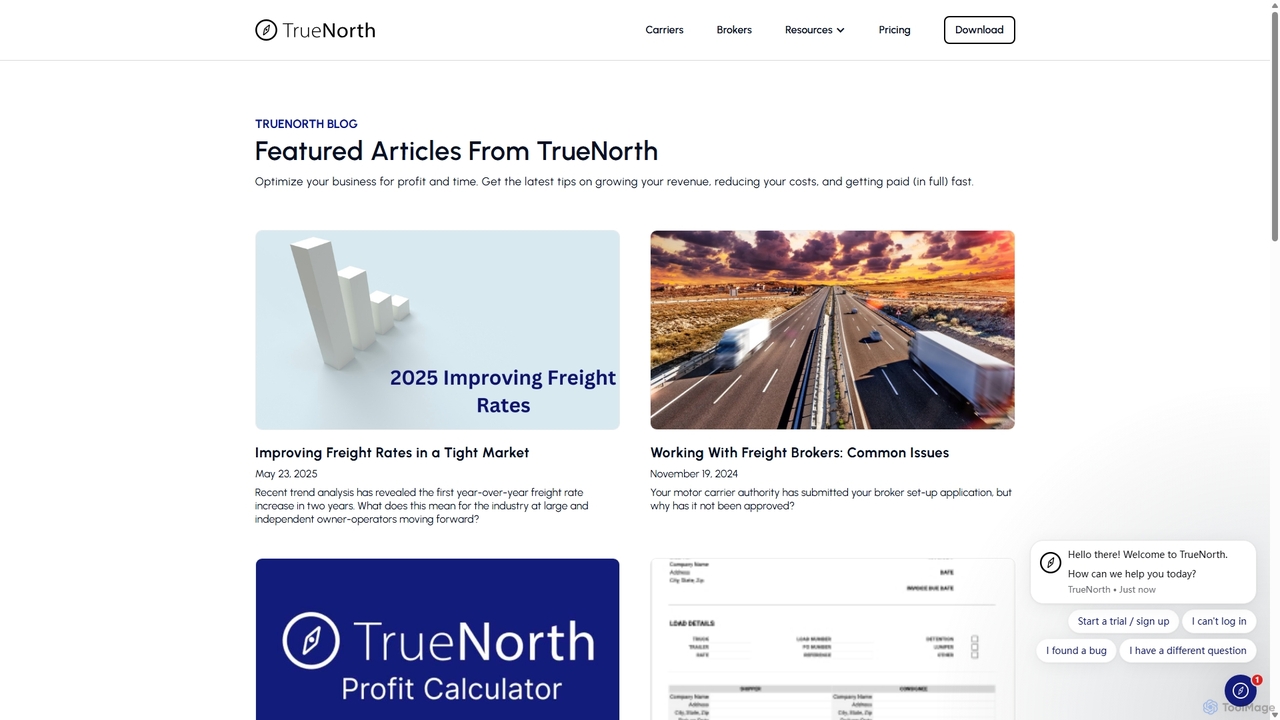Featured Articles for TrueNorth