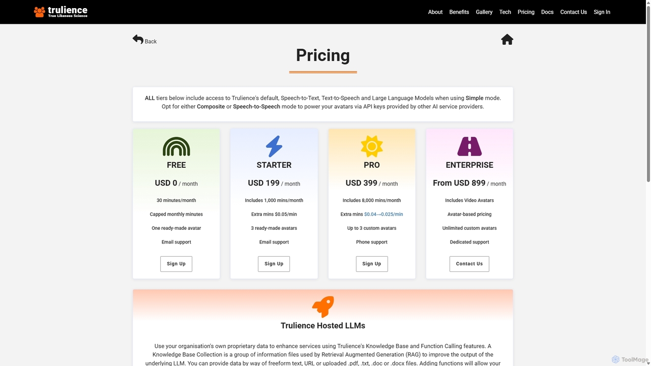 Trulience: Interactive Avatar Creator for Trulience