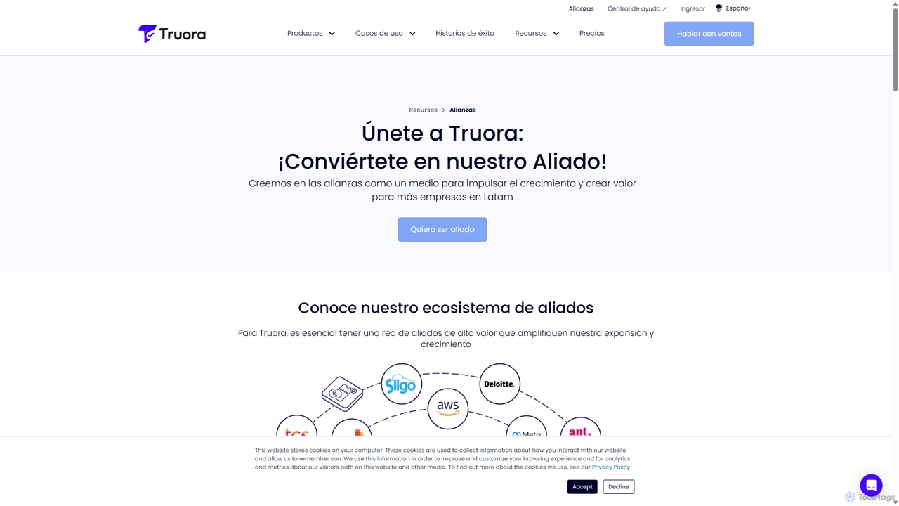 Haz parte del programa de alianzas estratégicas con Truora for Truora