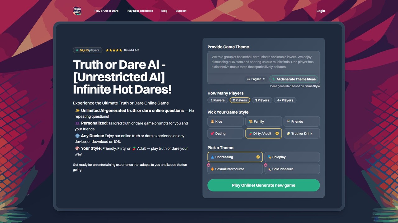 Truth or Dare AI