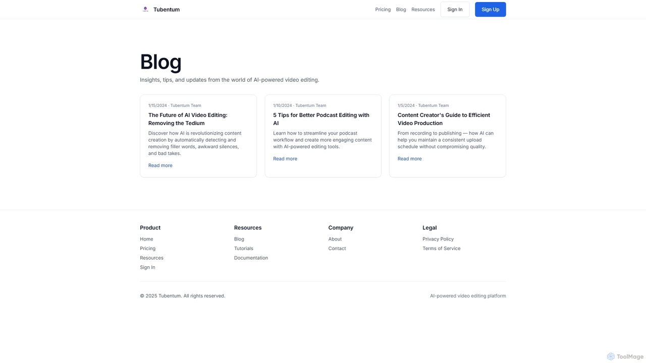 Blog · Tubentum for Tubentum