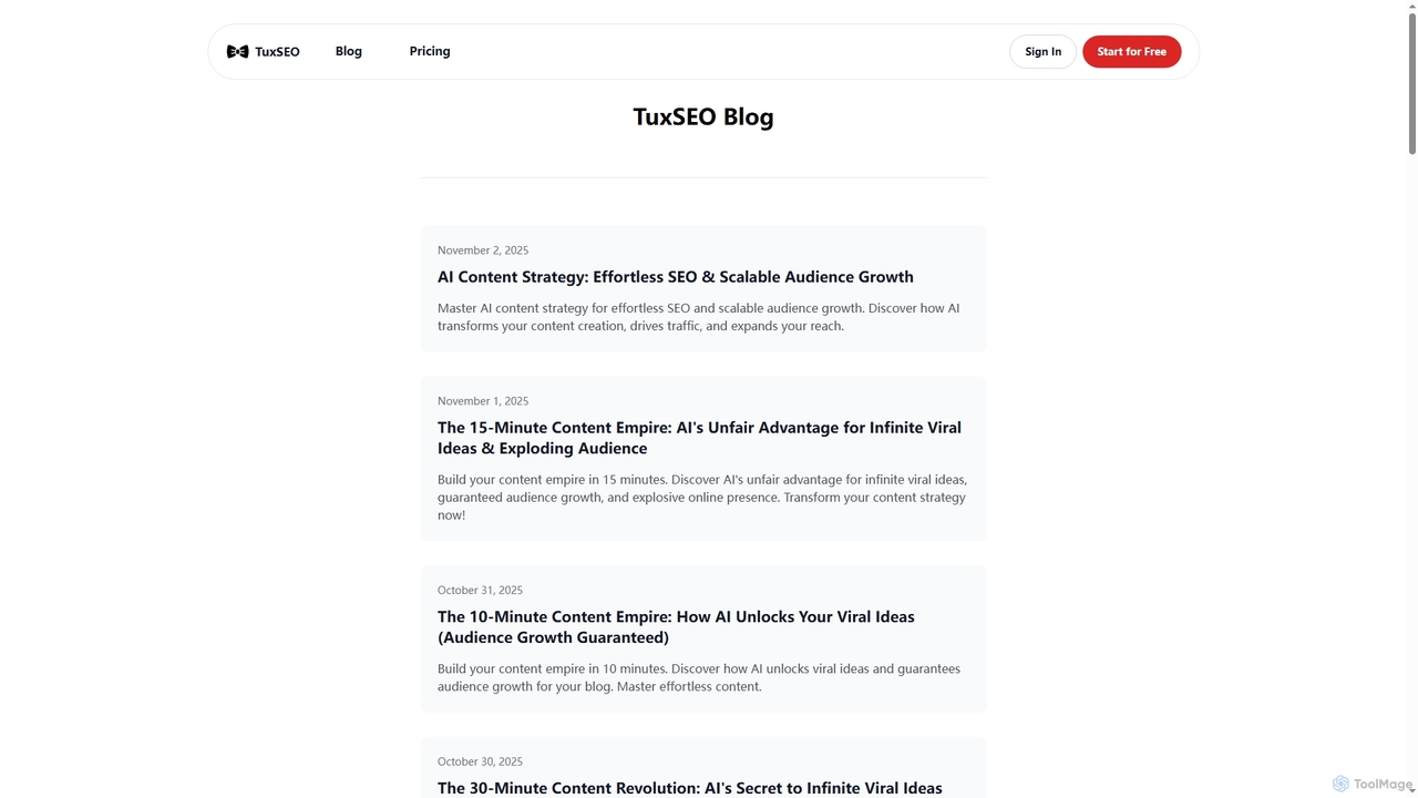 TuxSEO Blog for Tuxseo