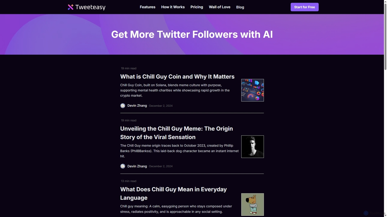 Get More Twitter Followers with AI for tweeteasy