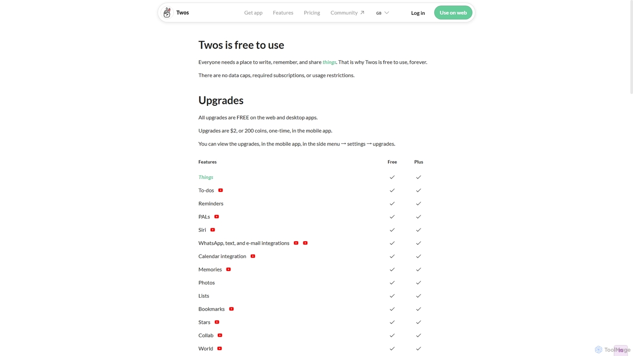 Pricing | Twos App for Twos