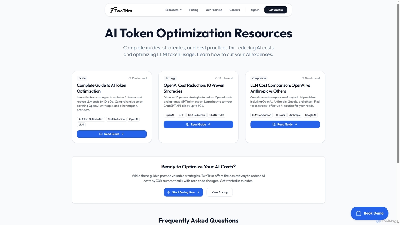 AI Token Optimization Resources | Best Practices for Reducing LLM Costs for TwoTrim