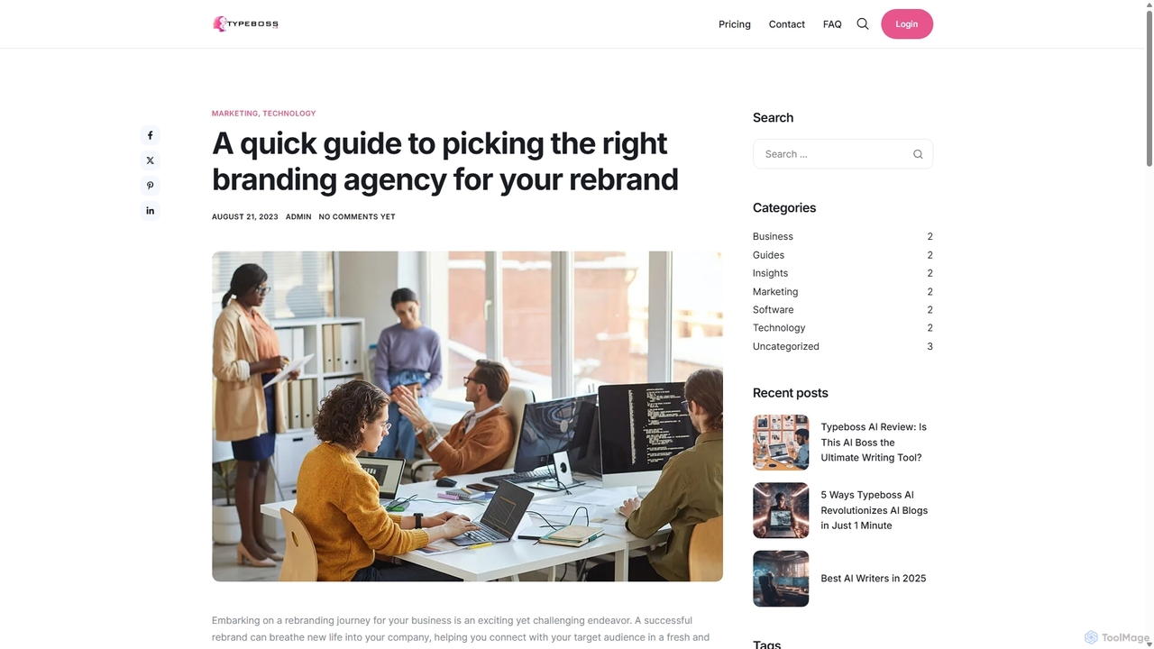 A quick guide to picking the right branding agency for your rebrand – Typeboss AI for Typeboss AI
