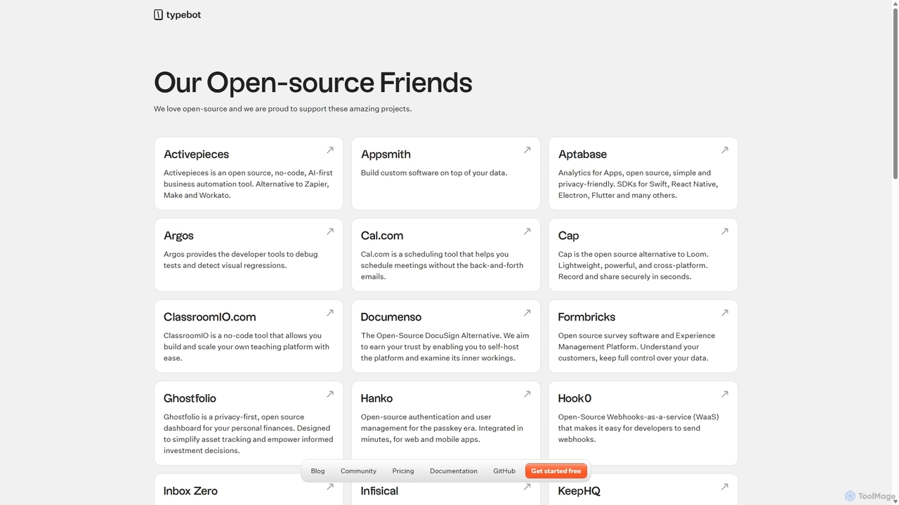 OSS Friends | Typebot for Typebot