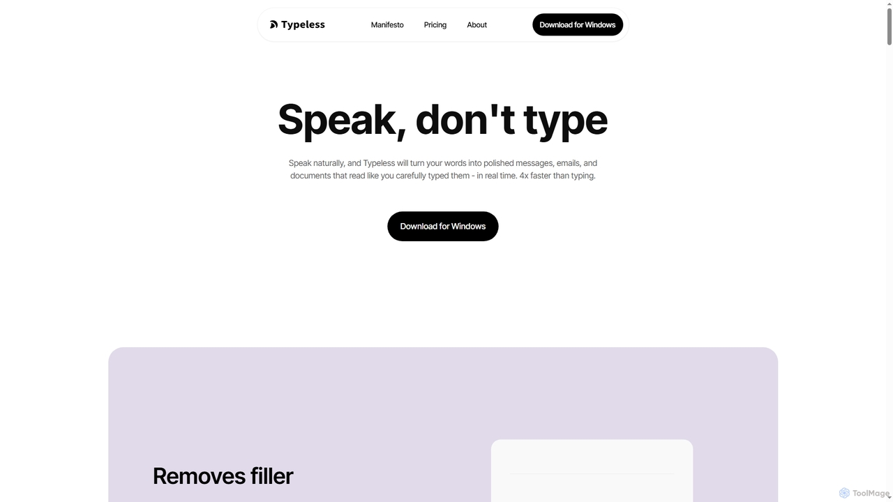 Typeless