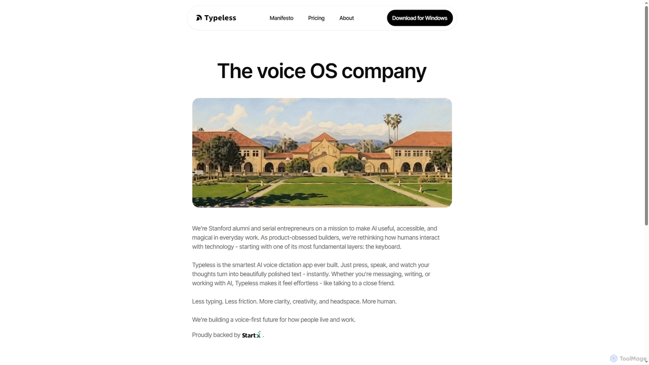 About | Typeless AI Voice Dictation for Typeless