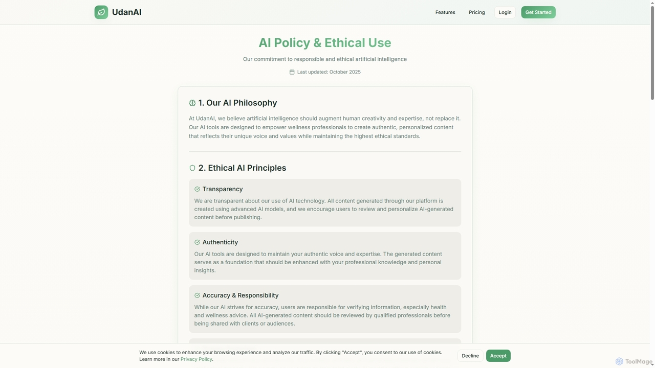 AI Policy | UdanAI for UdanAI