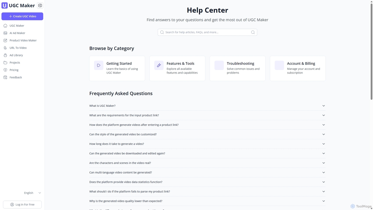 Help Center - UGC Maker for UGC Maker