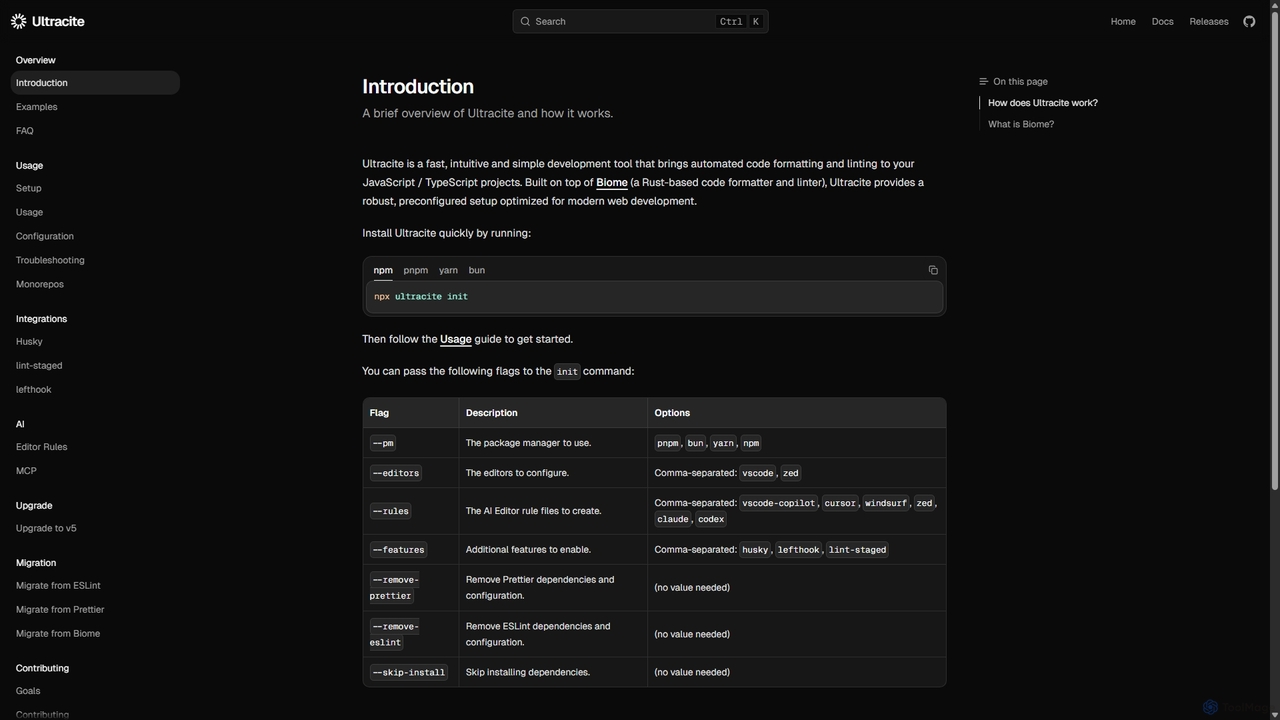 Introduction for Ultracite