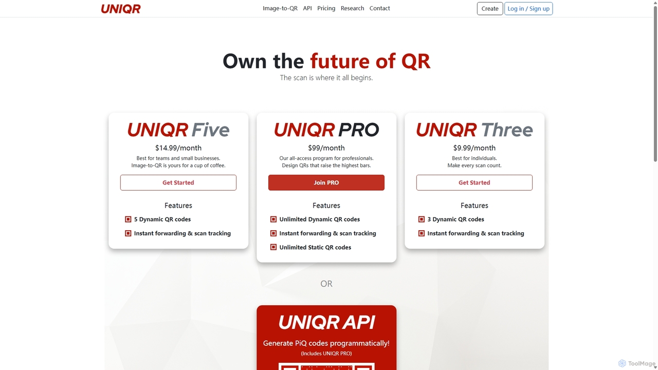 UNIQR = Unique QR for UNIQR