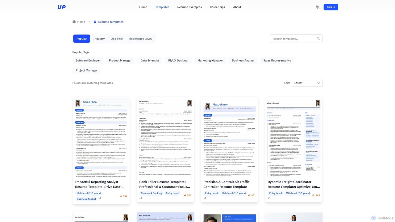 Free Resume Templates | Professional Resume Design Downloads - UPCV for Upcv