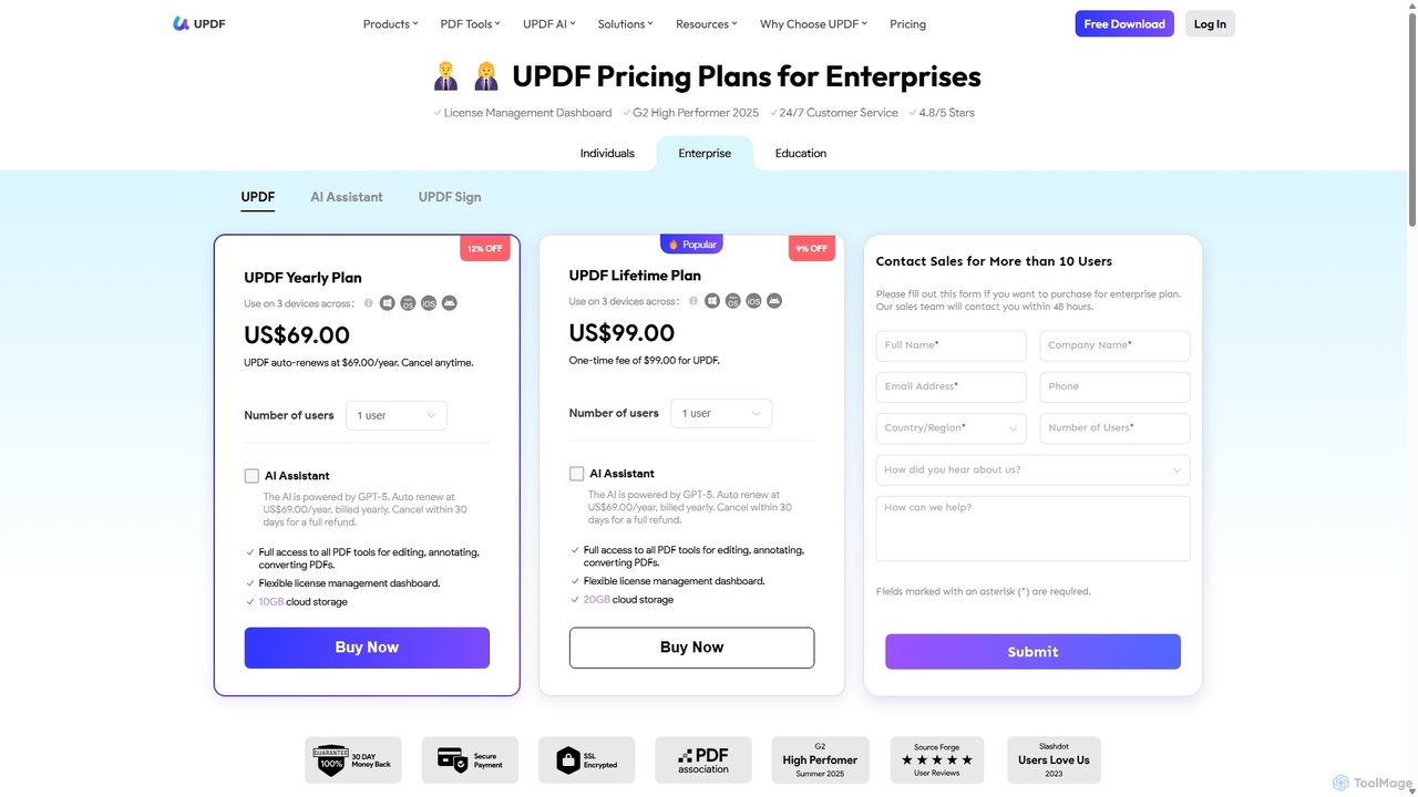 Buy UPDF Enterprise Plan for Teams and Businesses | UPDF for UPDF