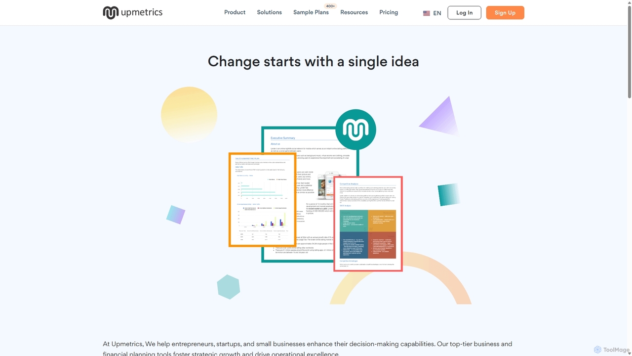 About Upmetrics for Upmetrics