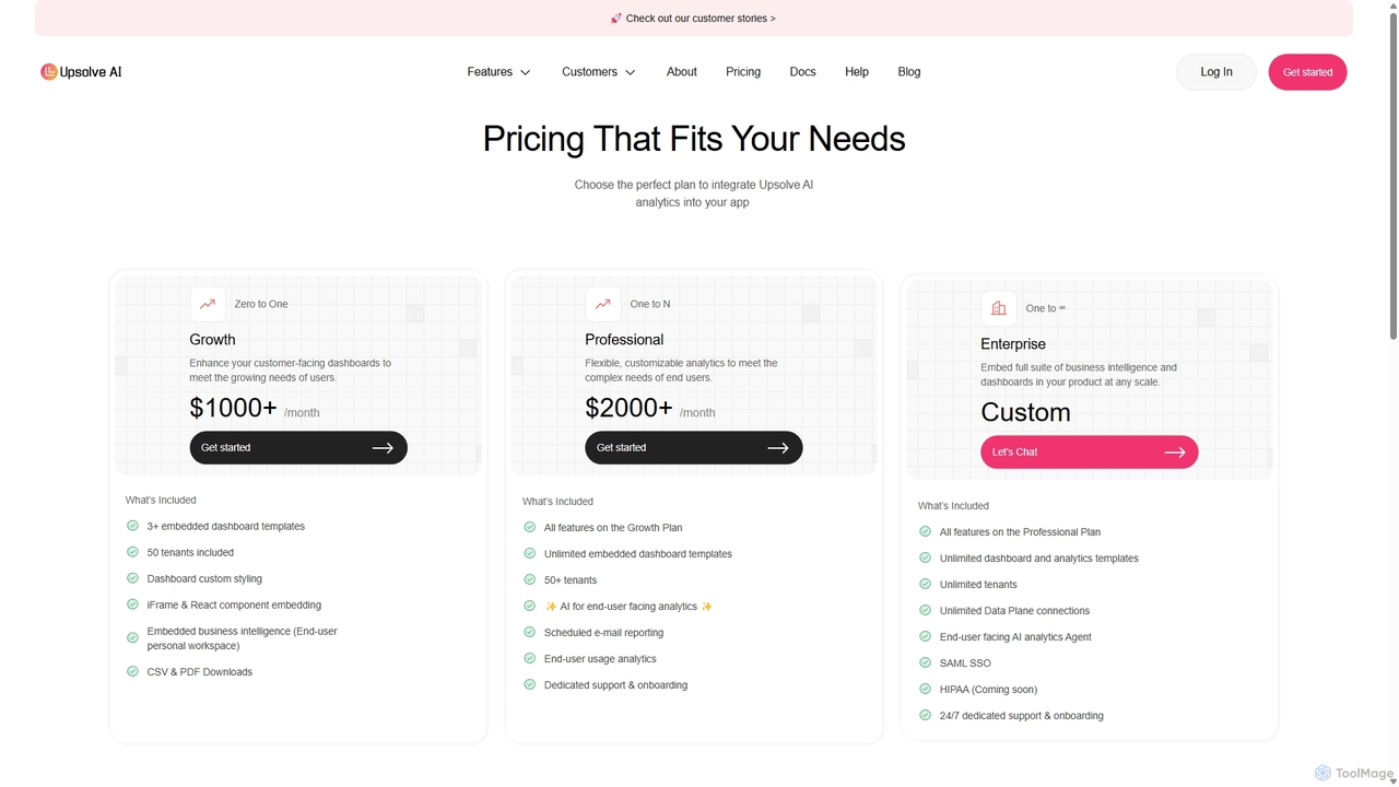 Pricing for Upsolve AI