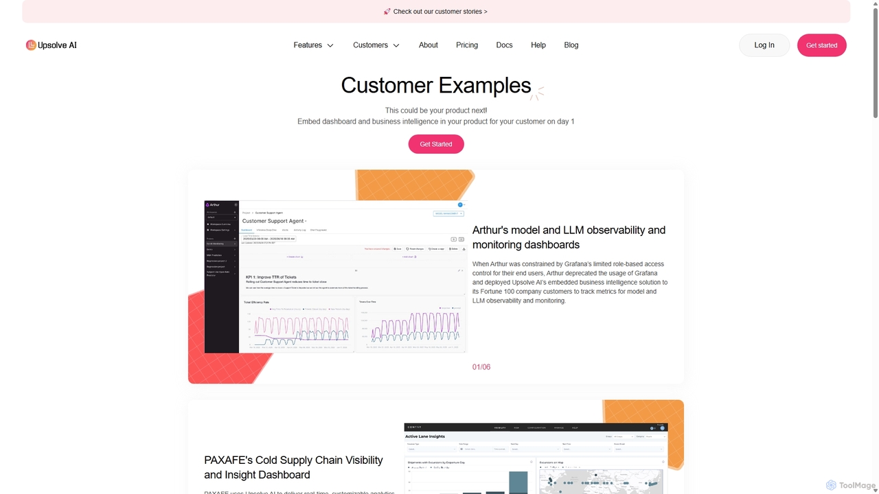 Customer Examples for Upsolve AI