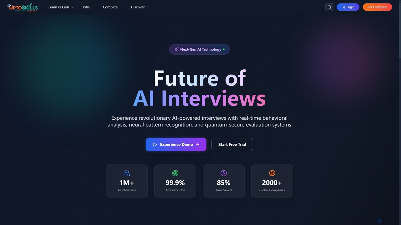 AI Interview Platform - Revolutionary Interview Technology | Uptoskills for Uptoskills